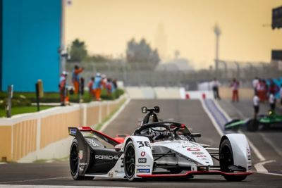 36 LOTTERER André (ger), TAG Heuer Porsche Formula E Team, Porsche 99X Electric, action during the 2022 Marrakesh ePrix, 7th meeting of the 2021-22 ABB FIA Formula E World Championship, on the Circuit International Automobile Moulay El Hassan from June 30 to July 2, in Marrakesh, Morocco - Photo Gregory Lenormand / DPPI