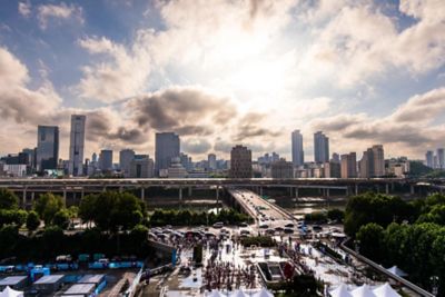 Landscape during the 2022 Seoul ePrix, 10th meeting of the 2021-22 ABB FIA Formula E World Championship, on the Seoul Street Circuit from August 12 to 14, in Seoul, South Korea - Photo Bastien Roux / DPPI