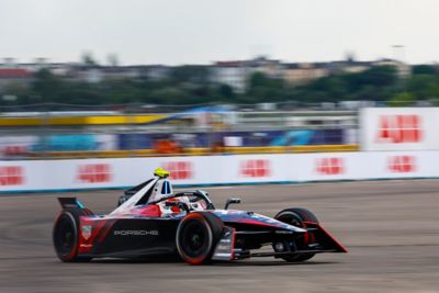 13 DA COSTA Antonio Felix (prt), TAG HEUER Porsche Formula E Team, Porsche 99X Electric, action during the 2024 Berlin ePrix, 7th meeting of the 2023-24 ABB FIA Formula E World Championship, on the Tempelhof Airport Street Circuit from May 10 to 12, 2024 in Berlin, Germany - Photo Grégory Lenormand / DPPI